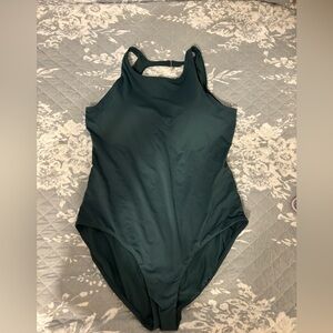 CALIA by Carrie Underwood Forest Green One Piece Swimsuit